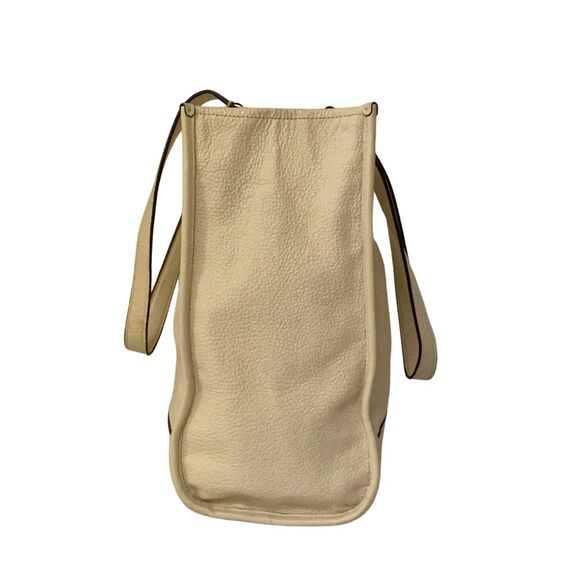 Coach 1921 Pebbled Leather City Tote Chalk Ivory Shoulder Bag Large Purse - Picture 4 of 13